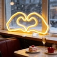 thumbnail image 6 of Yunuuuoa LED Heart Neon Light, USB Powered Romantic Decor for Valentine's Day, Bedroom, Party, Wall Art, Sparkling Mood Lighting, Durable Plastic, Gift for Anniversary, 6 of 7