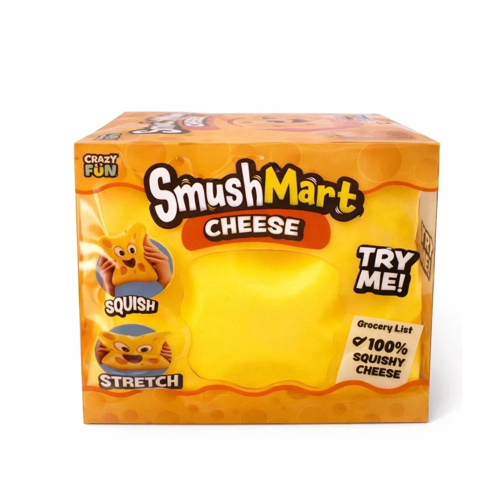 5” Jumbo Cheese Squishy, Viral Squishy Cheese, Soft Sensory Stress Relief Toys for Teens & Adults, Fun Novelty Gift for Holiday Festivals