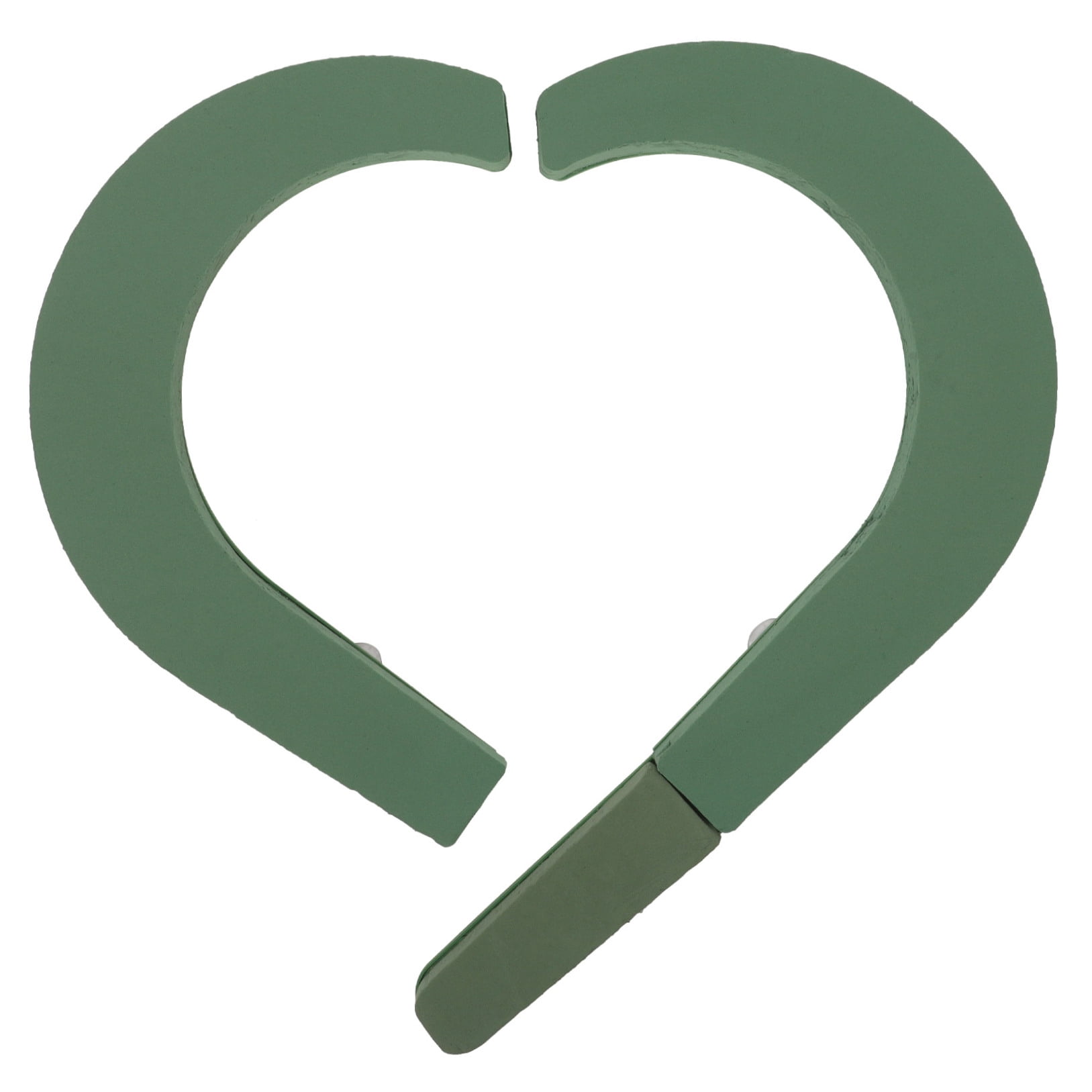 FESTFENDS Florist Supplies Heart Shape Flower Arrangement Mud Green Plastic 1 Set