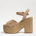thumbnail image 6 of Sam Edelman Trianna Sesame Squared Open Toe Ankle Strap Block Heeled Sandals (Sesame, 6.5), 6 of 7