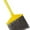 Yellow, variant on Rubbermaid Commercial Angle Broom, Metal Handle, Flagged Polypropylene Fill, Gray FG638500GRAY