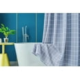 thumbnail image 5 of Textured Fabric Shower Curtains 72" X 72", Gray Checkered Printed Bathroom Curtains Machine Washable, 5 of 5