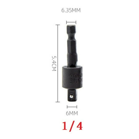 

1PC 360° Rotatable Electric Drill Socket Adapter for Impact Driver 1/4 3/8 1/2