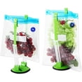 thumbnail image 2 of Baggy Rack Stands, 8 Pack, Adjustable Hands Free Clips for Food Storage Bags Plastic Freezer Bags, Bag Holders, 2 of 8