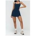 thumbnail image 2 of PISONIC Robe de Tennis et de Golf pour Femmes avec Soutien-Gorge Intégré, Short, Dos Nu, Ligne A, Ourlet Tulipe, Robes Athlétiques, 2 of 7