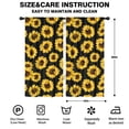 thumbnail image 2 of Blackout Kids Curtains,Black Sunflower Childrens Insulated Curtains Set Of 2,Bedroom Essentials,Toddler Room Decor 42x84in(106x213cm), 2 of 4