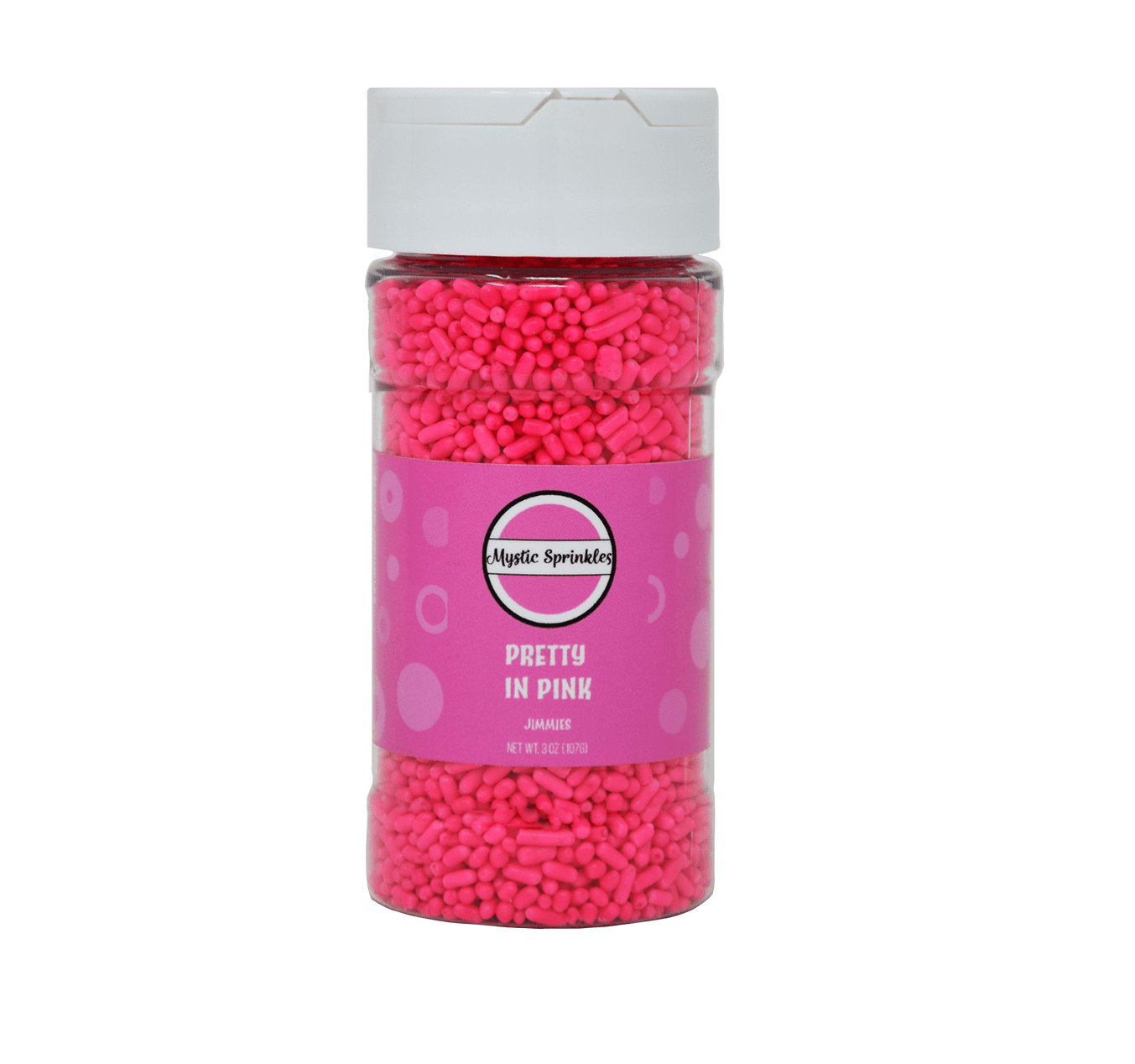 Mystic Sprinkles Pretty In Pink Jimmies Sprinkles 3oz Bottle - Walmart.com - Walmart.com
