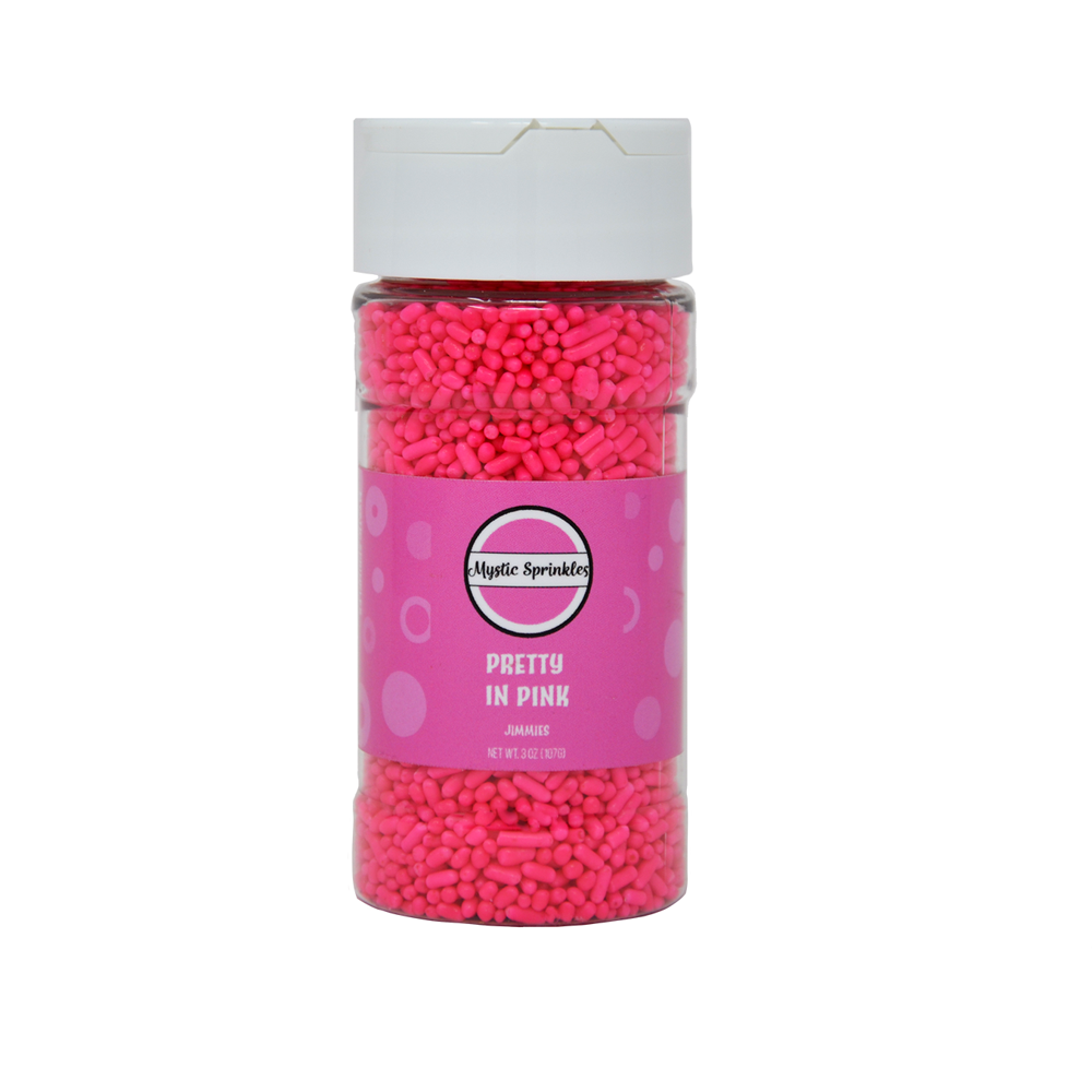 Mystic Sprinkles Pretty In Pink Jimmies Sprinkles 3oz Bottle Walmart