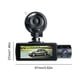 thumbnail image 2 of 2/3 Lente Dash Cam Detección de movimiento HD 1080P Videocámara para automóvil Sensor G WiFi incorporado, 2 of 9
