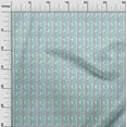 thumbnail image 2 of oneOone Polyester Lycra Fabric Leaves & Floral Block Printed Fabric 1 Yard 56 Inch Wide, 2 of 4