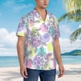 thumbnail image 2 of Lsque Sea Turtles pattern Hawaiian Shirt for Men, Unisex Summer Beach Casual Short Sleeve Button Down Shirts-3X-Large, 2 of 9