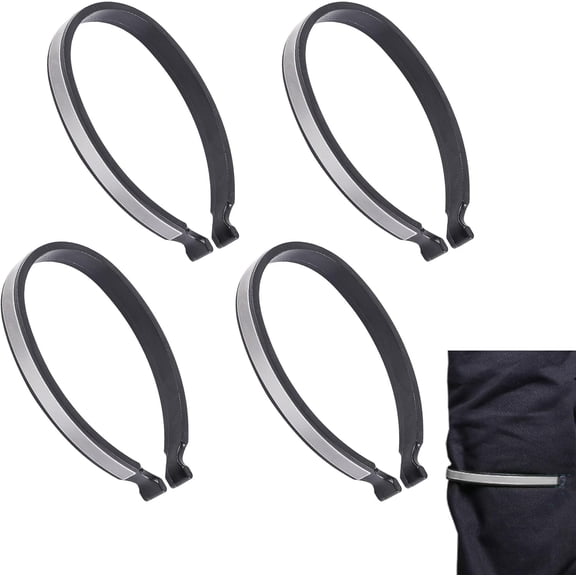 Bike Accessories Reflective Trouser Clips – 2-Pack Lightweight ABS Reflective Strap for Cyclists, Anti-Snag Pants Holder for Night Riding, Jogging, and Outdoor Safety Use