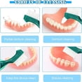 thumbnail image 3 of Maoww Brosse pour Dentiers Durs de Qualité Supérieure, Brosse à Dents Résistante à l'Usure en Plastique, Poils Multicouches, Réutilisable, Portable, Brosses à Dents Double Face, 3 of 9