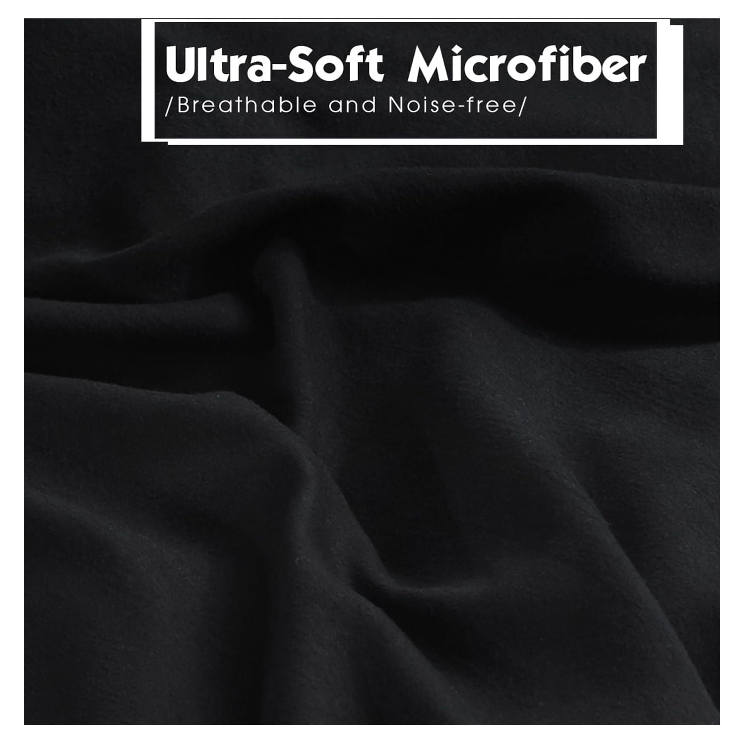 HIG Light Weight Down Alternative Comforter, King, Black, Reversible