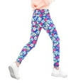thumbnail image 4 of 4-11T Girls Leggings Athletic Kid's Dance Running Yoga Leggings Pants Footless Tights Trousers, 4 of 6
