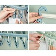 thumbnail image 4 of 32 Clip And Drip Hanger, Foldable Socks Underwear Hanger With 32 Clothespins And Wind-Proof Hook, Multipurpose Drying Hanger For Towels Bras Baby Clothes, 4 of 6