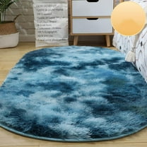 PALIFEUR Super Soft Oval Area Rugs for Bedroom, Oval Rugs for Living Room Bedroom, 23x63 Inch Washable Rug, Non-Slip Braided Rugs, Oval Rug