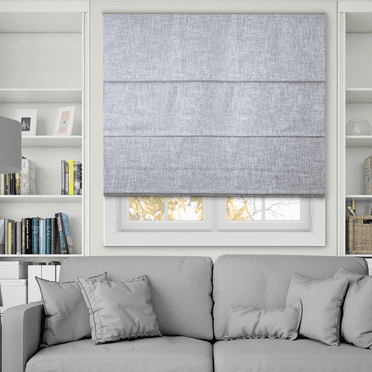 Chicology Cordless Roman Shade, Blackout, Lexington Gainsboro, 36"W X 72"H