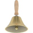 thumbnail image 1 of Hand Bell - Hand Call Bell With Brass Solid Wood Handle,very Loud Handbell, 1 of 5