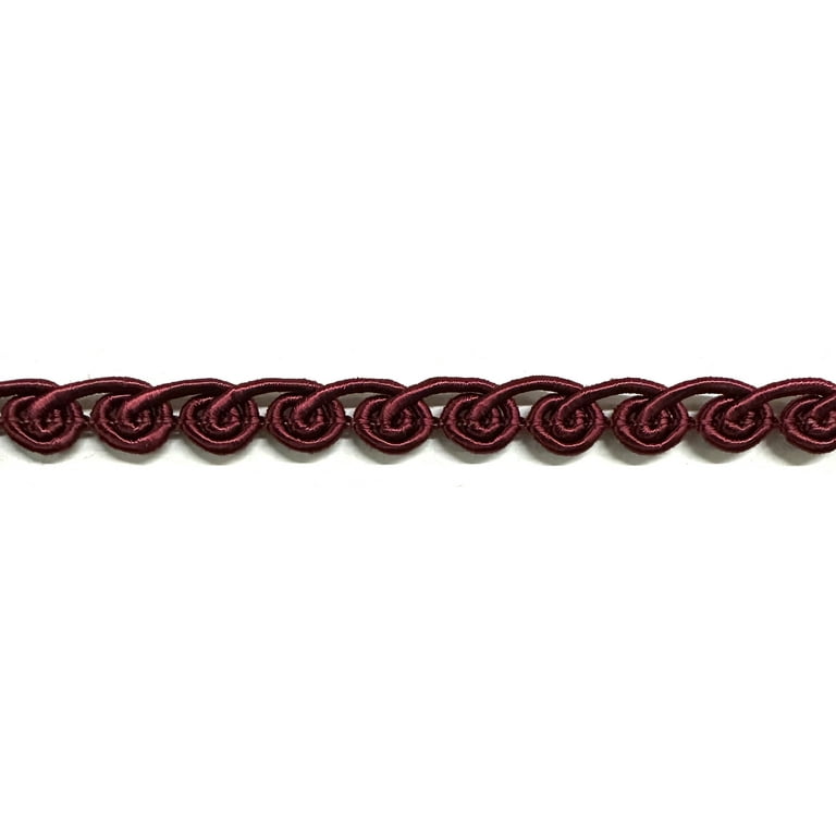 HedongHexi Gimp Braid Trim, 0.59 inch / 10M(10.9 Yards) Fabric Trim Curtain Fabric Trim Upholstery Trim for Sewing Polyester Hand DIY Crafts Costume