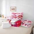 thumbnail image 5 of YST Red Pink Lip Comforter Set for Girls Teens Women 3D Mouth Print Bedding Sets 7 Piece Twin Sexy Lip Bed In A Bag Boys Modern Abstrict Art Quilt with Flat Fitted Sheet All Season, 5 of 5
