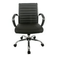 thumbnail image 2 of Corrigan Height Adjustable Faux Leather Office Chair, Small, Black and Chrome, 2 of 9