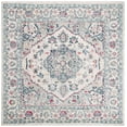 thumbnail image 2 of SAFAVIEH Madison Hildred Floral Bordered Area Rug, Navy/Fuchsia, 6'7" x 6'7" Square, 2 of 7