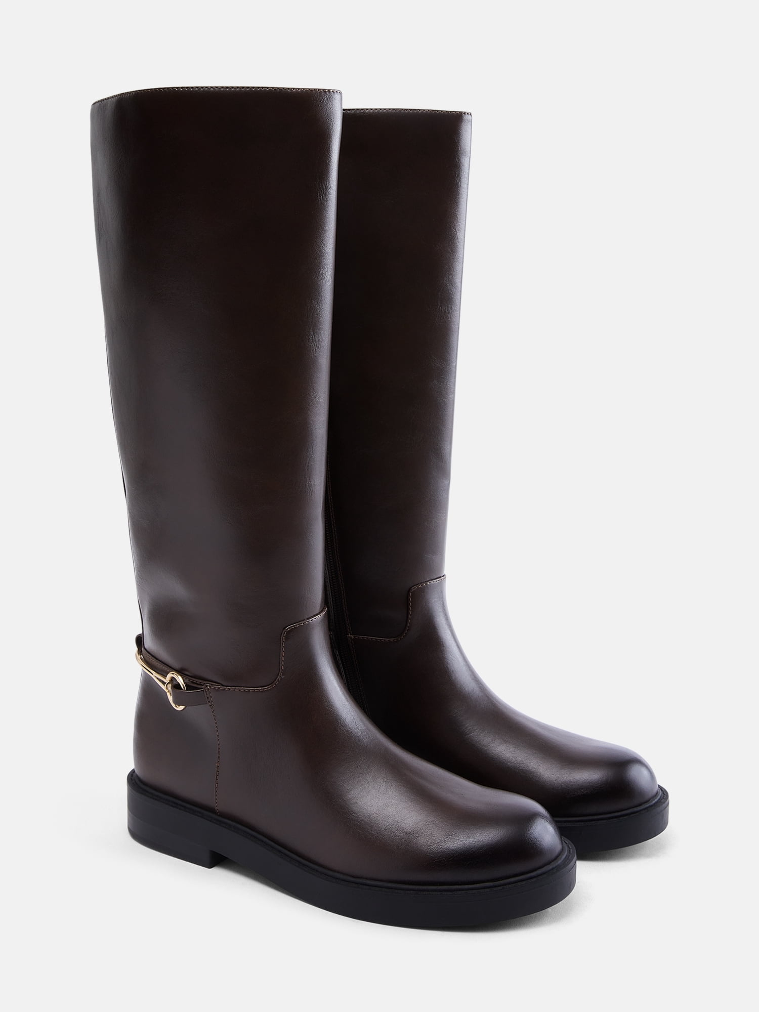 Scenario Women's Tall Faux Leather Riding Boots