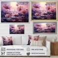 thumbnail image 4 of Designart "Violet Harmony In Bloom II" Flower Floater Framed Wall Art Living Room, 4 of 5