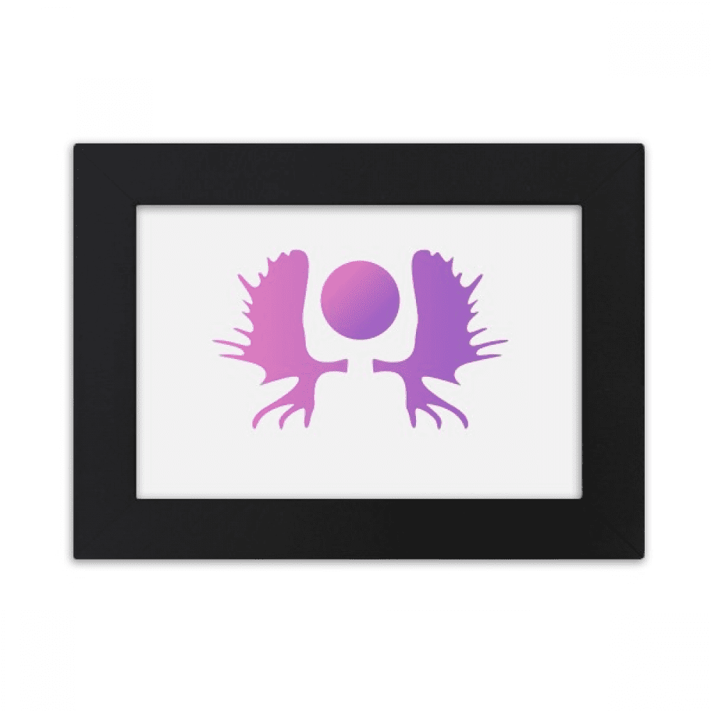 Symmetrical Parts Moose Horn Desktop Photo Frame Ornaments Picture Art