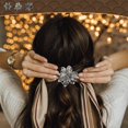 thumbnail image 5 of Set of 3 Mini Hair Jaw Clips Vintage Metal Rhinestone Claw Hair Clips for Women Girls, Non Slip Exquisite Claw Clip, Easy to Match, 5 of 5