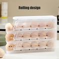 thumbnail image 5 of Mecorevxz Rolling Egg Organizer Detachable Egg Timer Egg Storage for Refrigerator Side Door Slide-type Egg Roller Egg Storage Box Household(A), 5 of 6