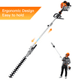 thumbnail image 5 of SYNGAR 4 in 1 String Trimmer, 52CC 2-Cycle Lawn Edger Grass Brush Cutter, Cordless Mower Garden Tool with Gas Pole Saw and Hedge Trimmer, for Home Commercial Grass Lawn Care, 5 of 9