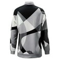 thumbnail image 4 of XIAONU Womens Hoodies Trendy Color-Block Printed Pullover Hoodie With Peasure Drawstring High Neck And Long Sleeves, 4 of 5