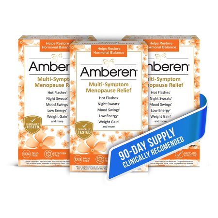 Amberen: Safe Multi-Symptom Menopause Relief. Clinically Shown to Relieve 12 Menopause Symptoms: Hot