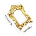thumbnail image 3 of 5 Pack Vintage Gold Mini Picture Frames, Resin Ornate Photo Holders with Round Irregular Shapes, for Jewelry Cosmetic Display, Home Tabletop Decor, Wedding Favor Gift, 3 of 6