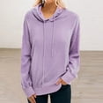 thumbnail image 2 of Fesfesfes Women Hooded Loose Solid Color Long Sleeve Hooded Cute Plus Fleece Jacket Plus Size $10, 2 of 3