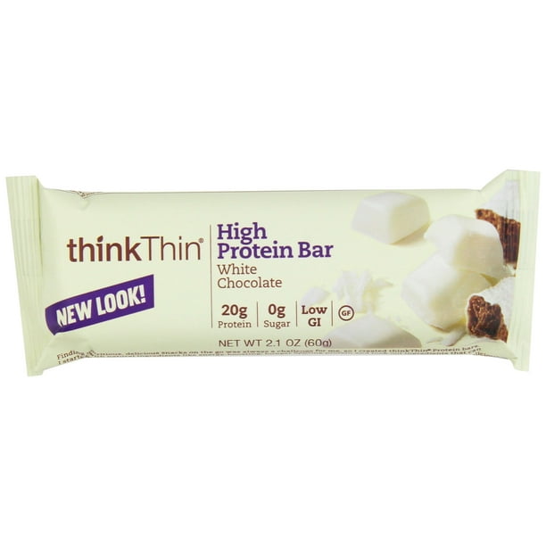 Think Thin! High Protein Meal Alternative Nutrition Bar, White