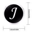 thumbnail image 2 of 1 Pair Men's Letter Cufflink cufflink alphabet Wedding Formal Initial Alphabet Stainless Steel Cufflink, Letter J, 2 of 8