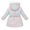 thumbnail image 5 of Povozer Girl's Winter Parka Coat Long Waterproof Warm Fleece Puffer Jacket(Multicolour,5-6Y), 5 of 6
