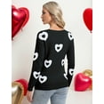 thumbnail image 3 of Sweaters for Women Crewneck Cute Heart Knitted Sweaters Winter Warm Pullover Sweaters Alsol Lamesa, 3 of 6