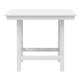 thumbnail image 2 of WestinTrends Ashore Outdoor HDPE 36" Square Patio Dining Table with Umbrella Hole, White, 2 of 12