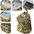 thumbnail image 4 of Checke Sunflower Backpack for School,Cute School Bag,Schoolbag with Adjustable Shoulder Straps & Padded Back,16.9 Inch, 4 of 5