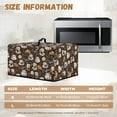 thumbnail image 5 of TSOVTHRID Convection Oven Dust Cover with Handle Washable Microwave Oven Cover Dust Protection Kitchen Appliance Protector, Coffee Bean Cake Bread Brown Print, 18.25"W x 14.5"D x 11"H, S, 5 of 7