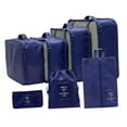 thumbnail image 2 of 7x Packing Cubes Luggage Packing Organizers for Travel Toiletries Cosmetics Navy Blue, 2 of 9