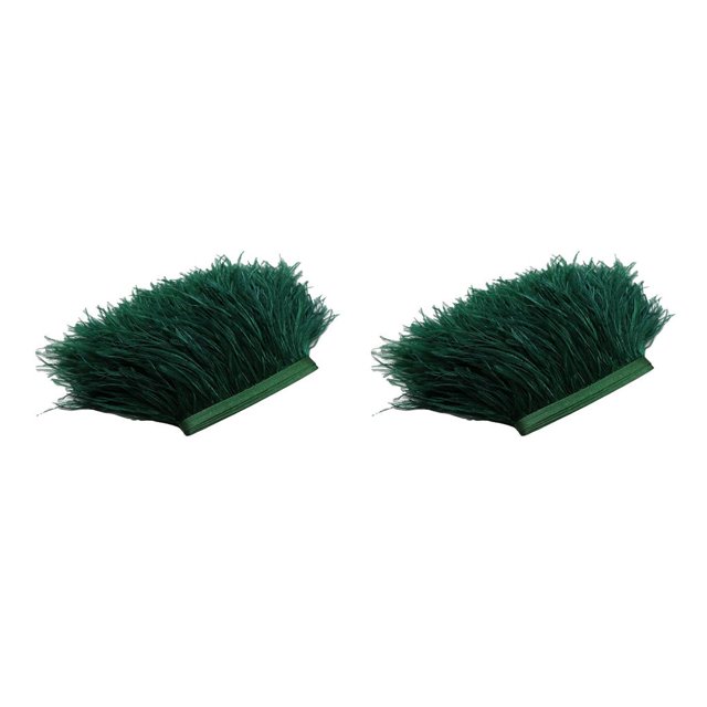 Bewildely 1 Yard Dyed Feather Fringe Trim Embellishment Ribbon Type2