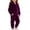 Purple, variant on ZACPNCV Kids Velour Tracksuit Boys Girls Full Zip Hoodies And Jogger Pants Solid Soft Velvet Fall Winter Warm 2 Piece Outfit with Pockets 15-24Months