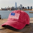 thumbnail image 4 of GrmtClth 250th Anniversary Usa Hat Patriotic Caps 1776-2026 American Printed Baseball Hat Retro Traditional Soft United States Washed Hat Unisex Adult Red One Size, 4 of 5