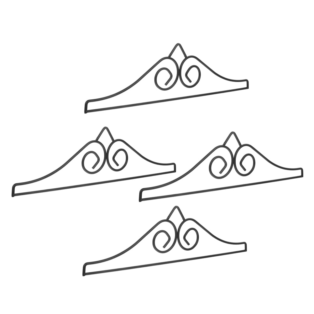 OUNONA 4 Pcs Garden Flag Garden Flag Holder Metal Banner Hanger For Indoor And Outdoor Garden Lawn Courtyard Decoration