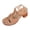 Shoes # Brown, variant on Chunky Heel Sandals for Women Closed Toe Cutout Fisherman Style 3D Floral Embellished Adjustable Strap Retro Casual Summer Evening Party Dressy Footwear